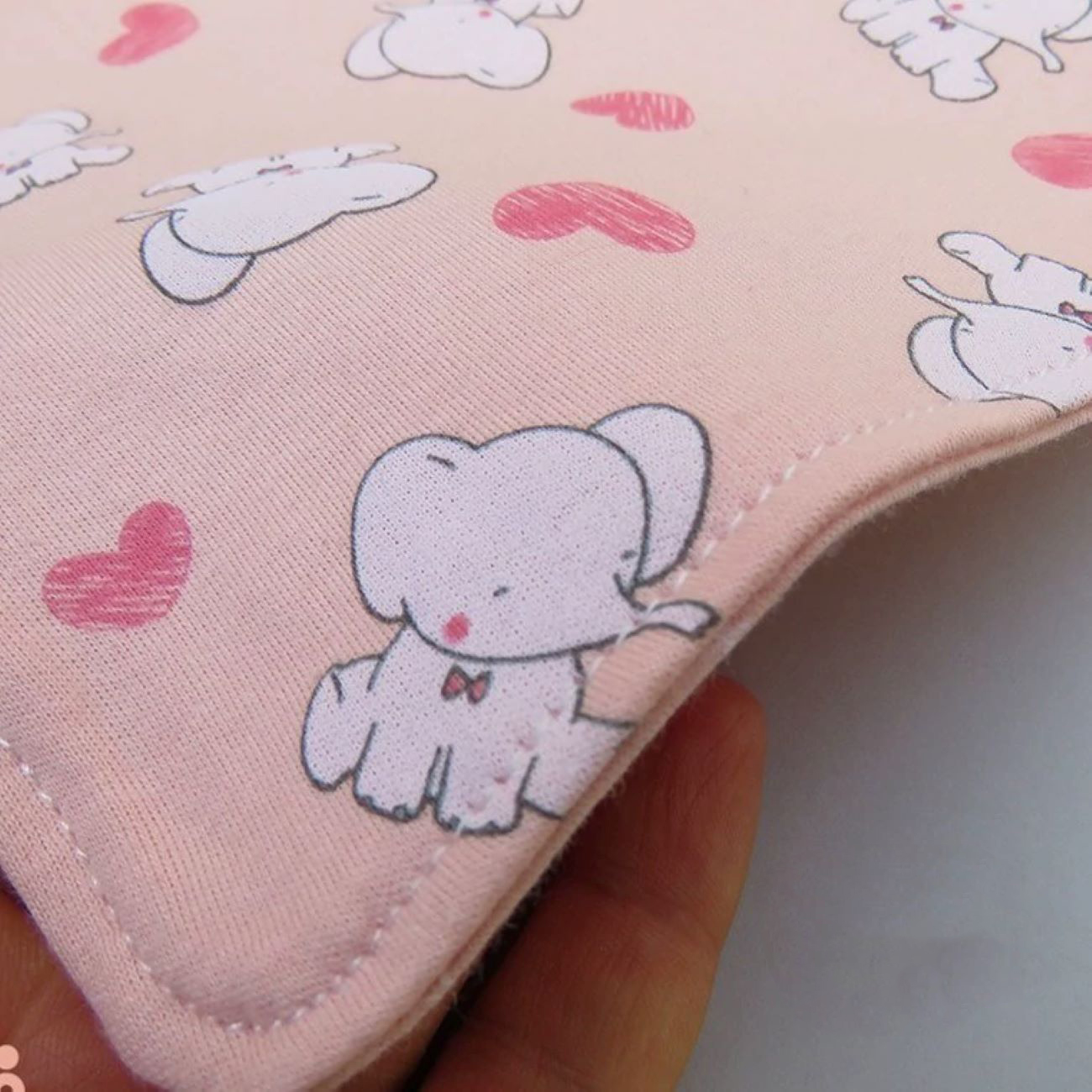 Bavoir bandana pour bébé et tout-petit avec motif éléphant en coton