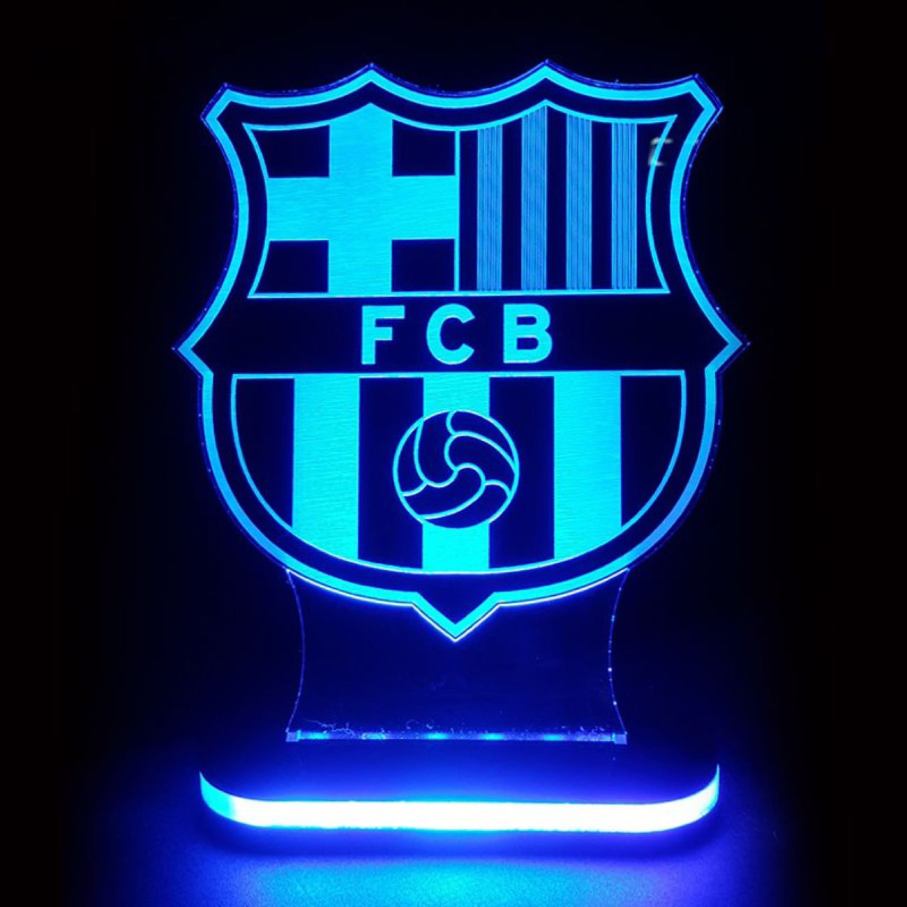 Veilleuse avec logo de l’équipe de Barcelone