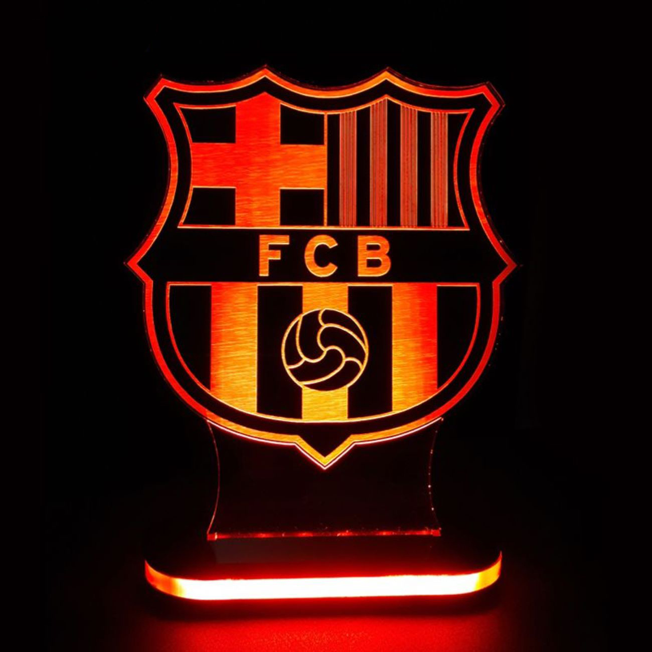 Veilleuse avec logo de l'équipe de Barcelone