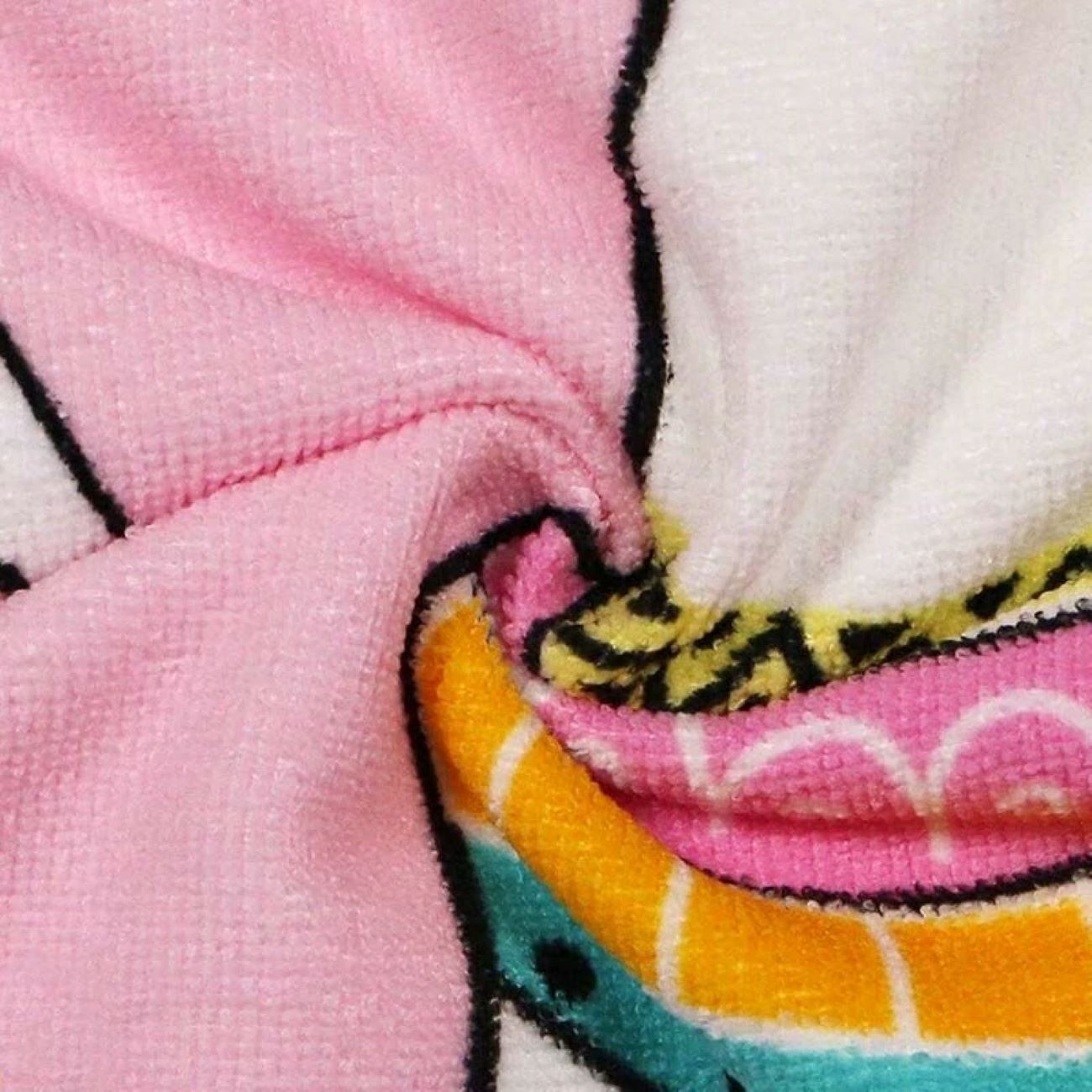 Poncho serviette bleu pour enfants avec motif dinosaure