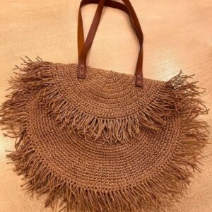 Sac crocheté en raphia style bohème chic – Léger pour la plage et les sorties en ville