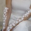 Gants de mariée avec motif de fleurs – Parfaits pour le mariage et la réception