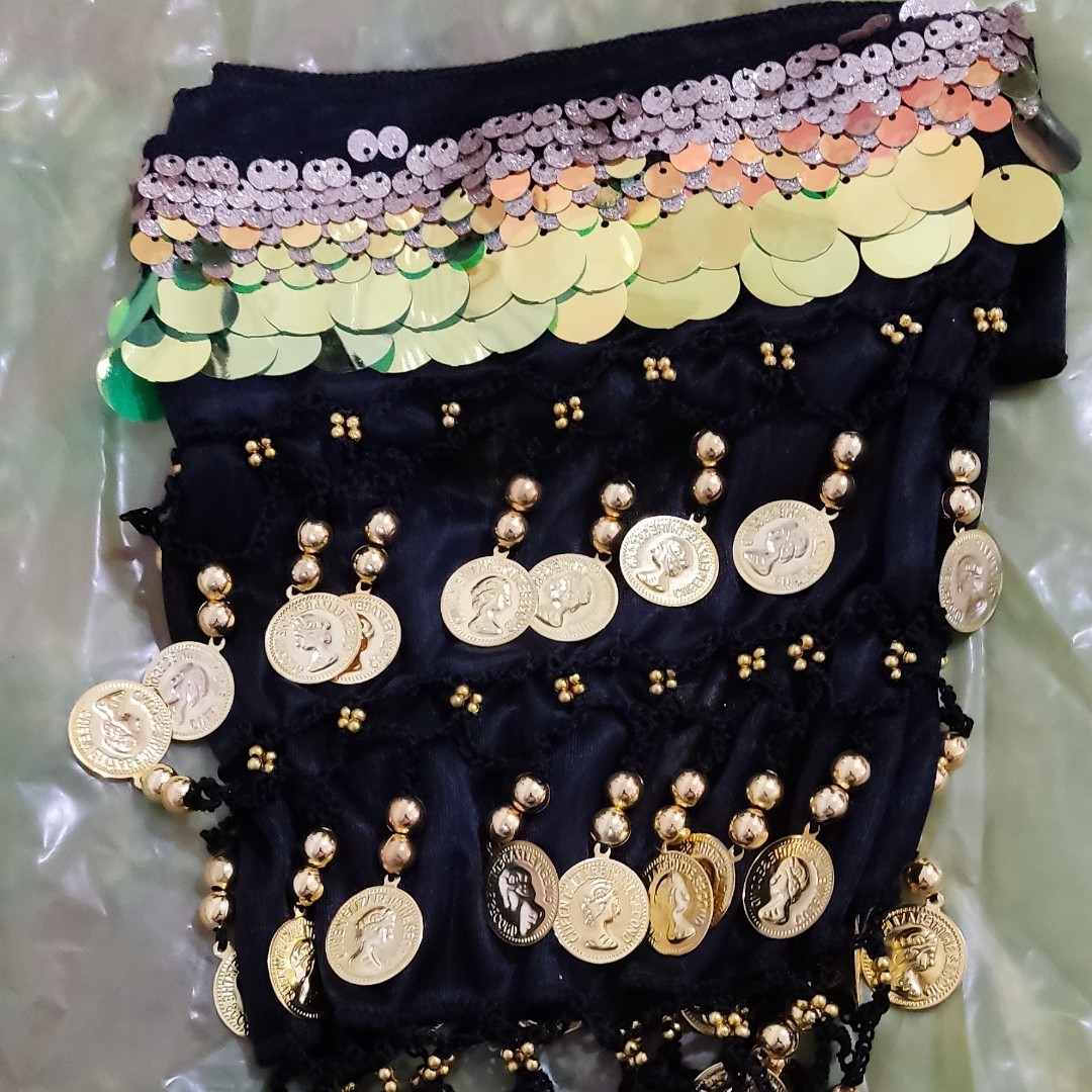 Coin Belly Dance Hip Scarf – Suitable for Shows and Classes