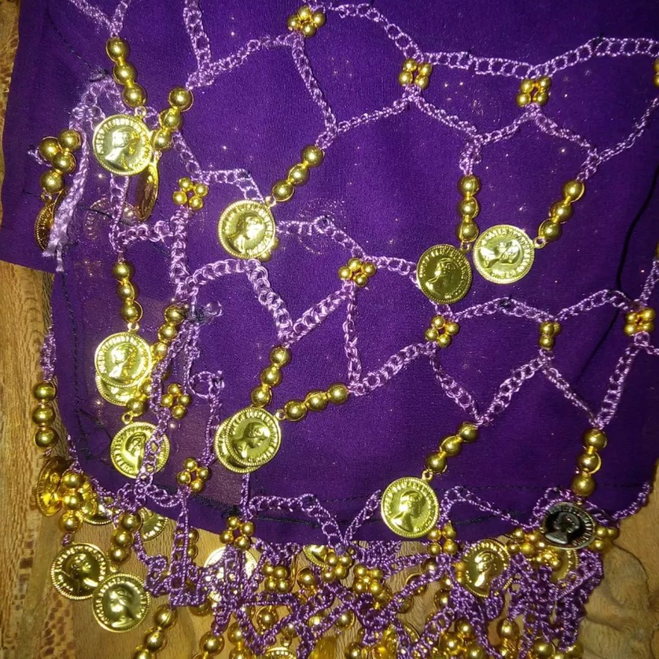 Coin Belly Dance Hip Scarf – Suitable for Festival and Party Accessory