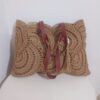 Élégant sac à main en raphia tissé à la main – Confectionné avec du fil en papier doux