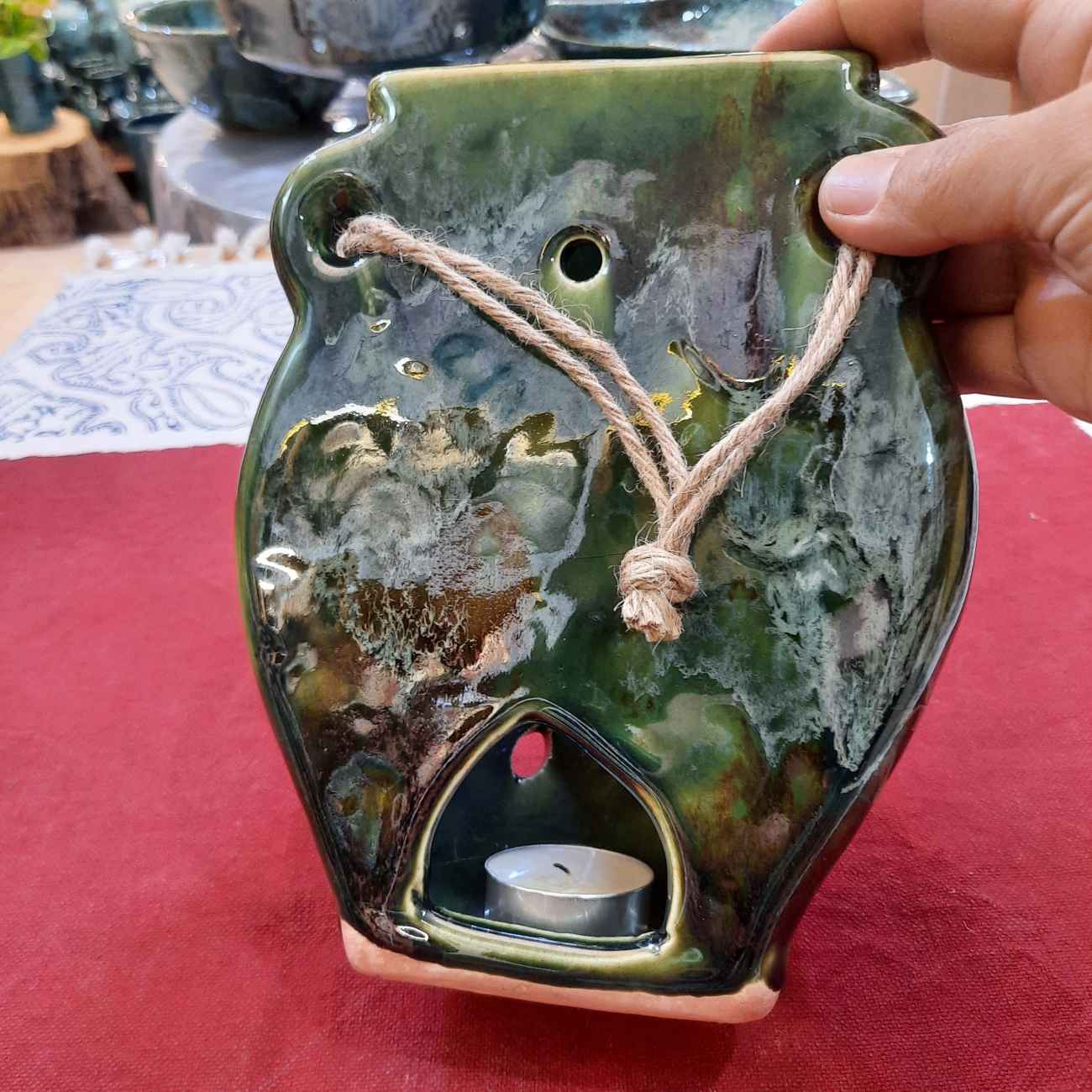 Jardinière murale de style ferme – Pour sublimer votre espace avec un design géométrique vert (2 pièces)