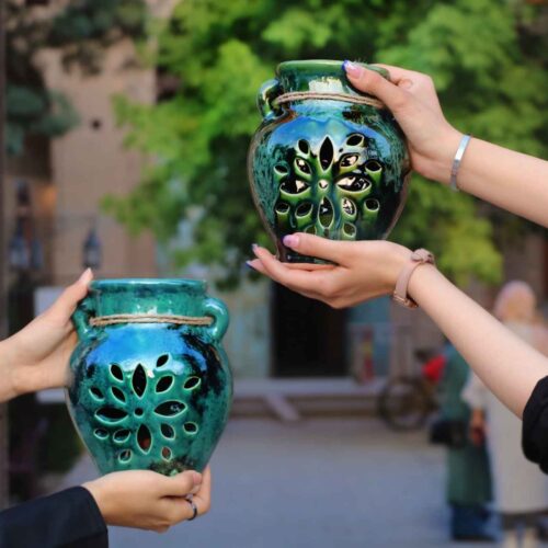 Jardinière murale de style ferme – Pour sublimer votre espace avec un design géométrique vert (2 pièces)
