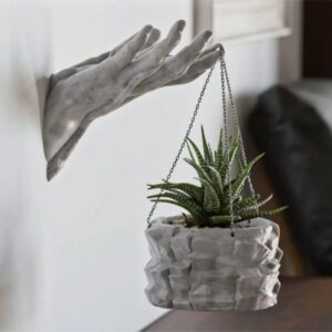 Vase mural en design main – Décoration artistique pour la maison en matériau ABS imprimé en 3D
