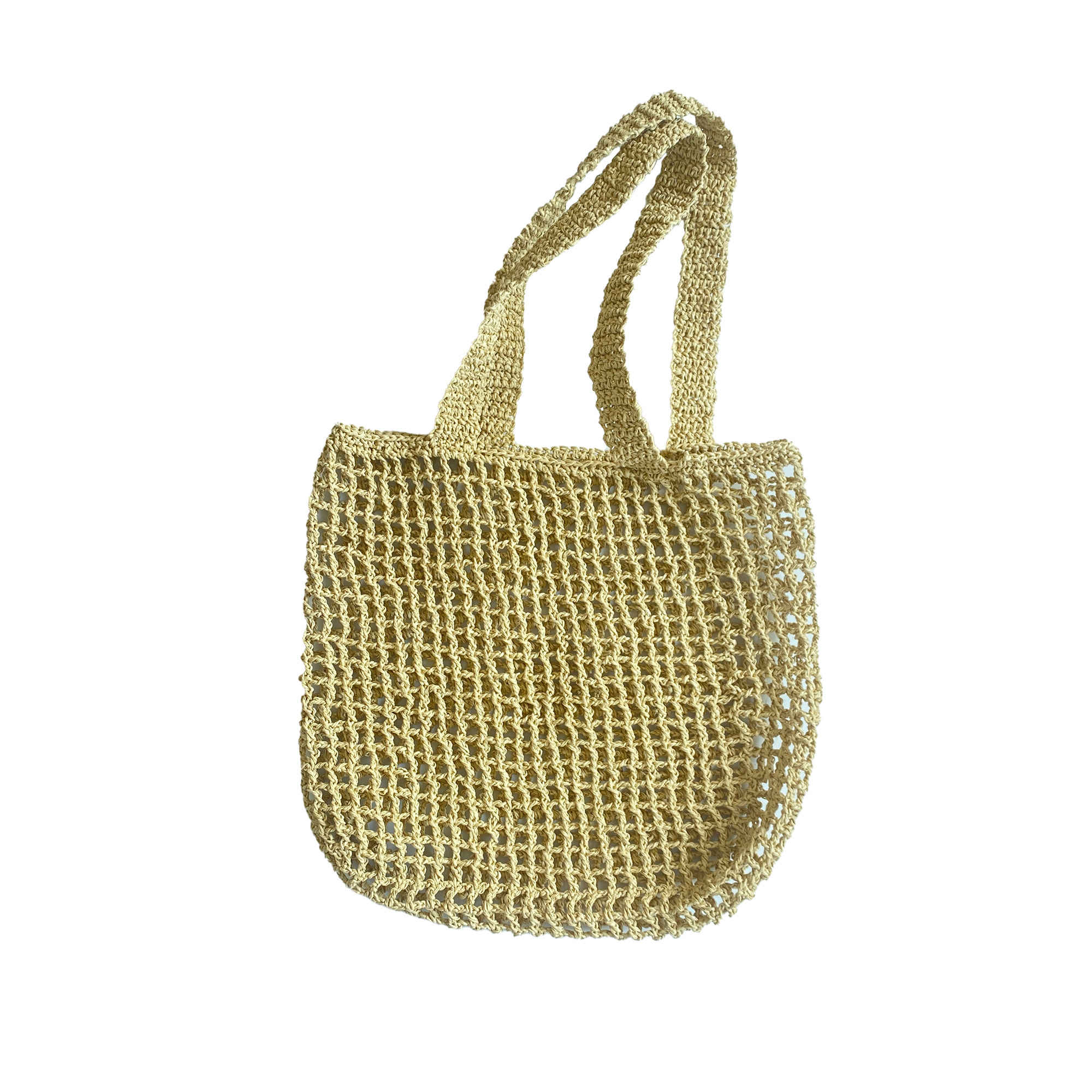 Sac fourre-tout boho en rafia fait main – Convient aux looks de vacances et de resort