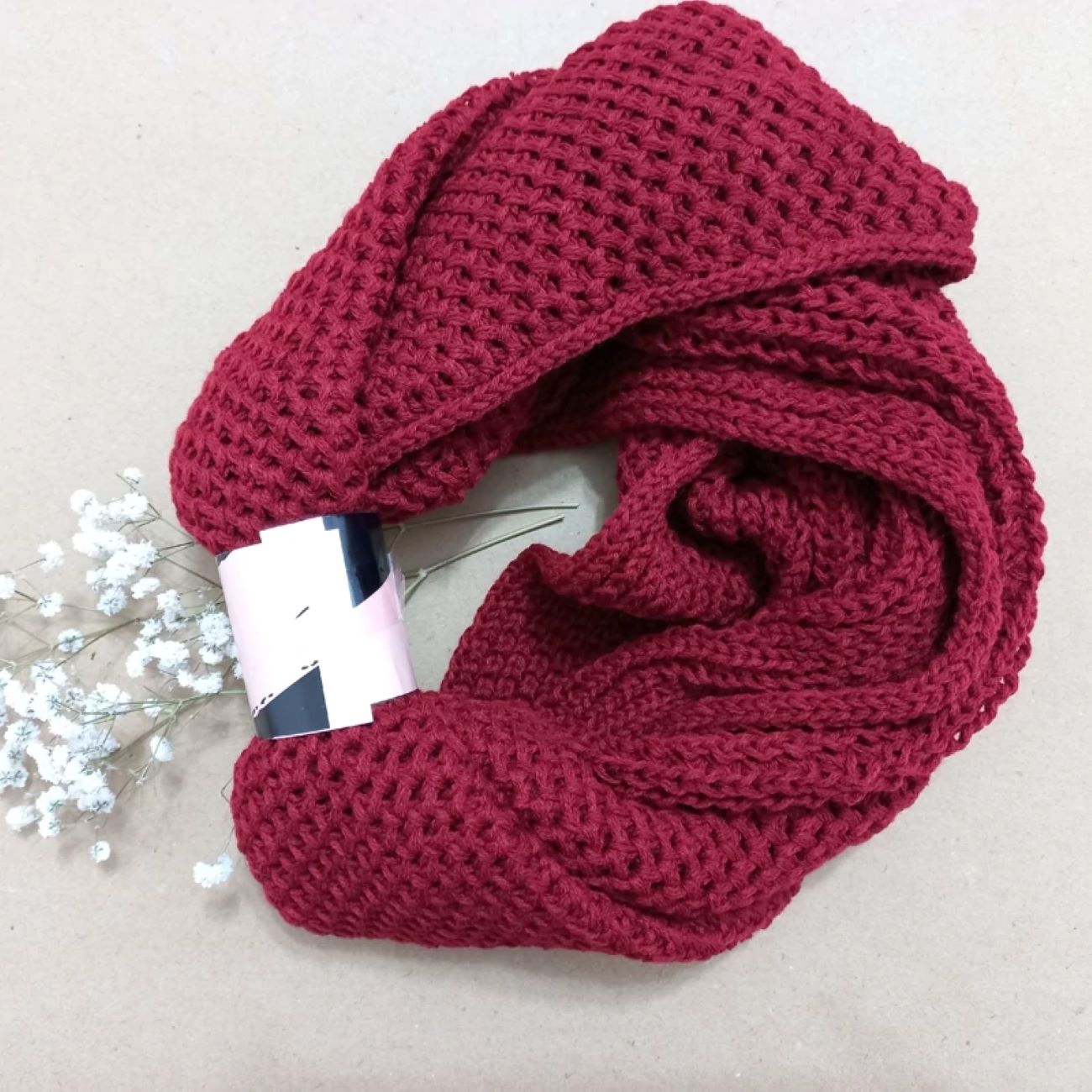 Foulard col tissé à la main – Parfait pour les temps froids et les superpositions