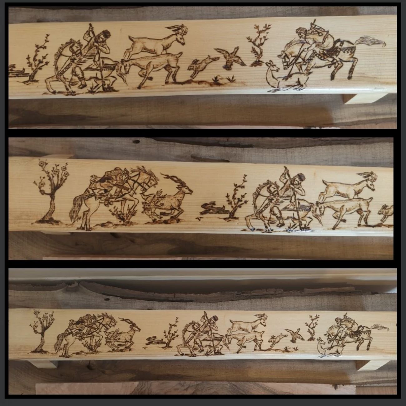 Outils d'entraînement Zurkhaneh iraniens — Planche à pompes en bois