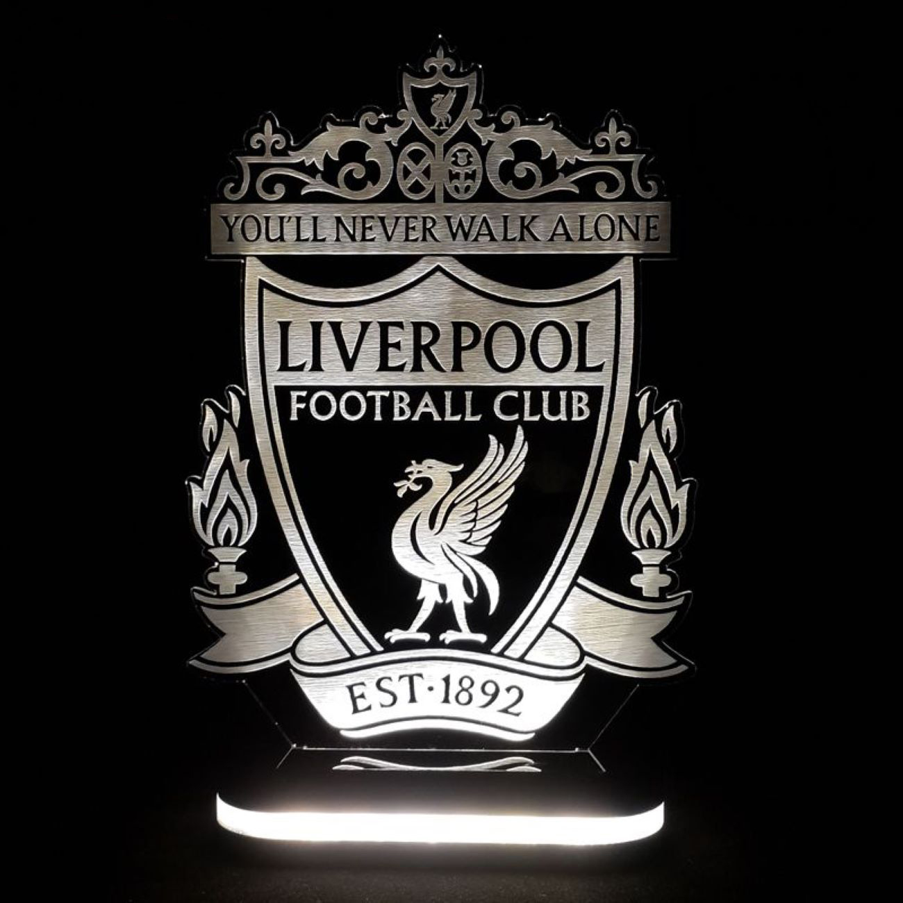 Veilleuse avec logo de l'équipe de Liverpool