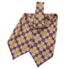 Cravate Ascot | Foulard de cou avec motif géométrique élégant pour tenues formelles et décontractées