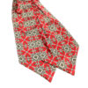 Cravate Ascot géométrique – Style classique et formel pour homme, adaptée à toutes les saisons en rouge
