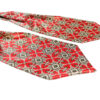 Cravate Ascot géométrique – Style classique et formel pour homme, adaptée à toutes les saisons en rouge