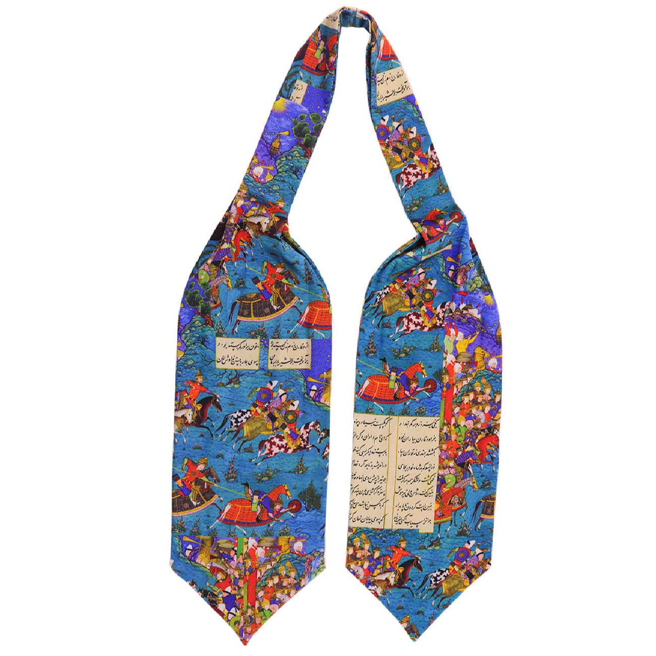 Persian Men’s Ascot Tie with Shahnameh Inspired Suitable for Every Occasion