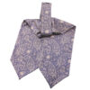 Cravate Ascot pour homme – Idéale pour les mariages avec motif cachemire violet
