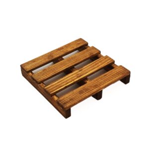 Dessous de verre en mini palette – Pour bureaux, cuisines ou cafés (lot de 6)