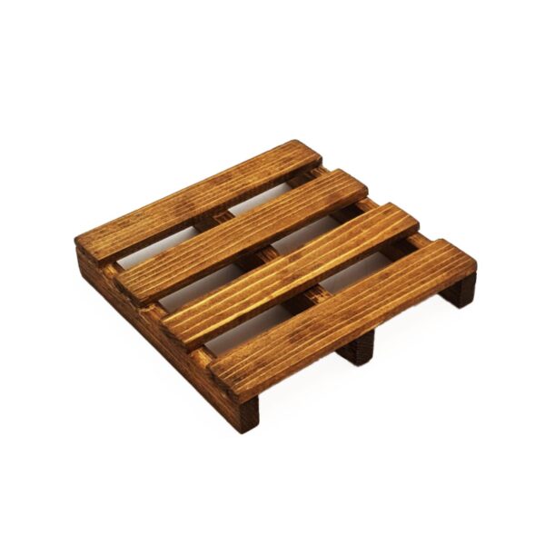 Dessous de verre en mini palette – Pour bureaux, cuisines ou cafés (lot de 6)
