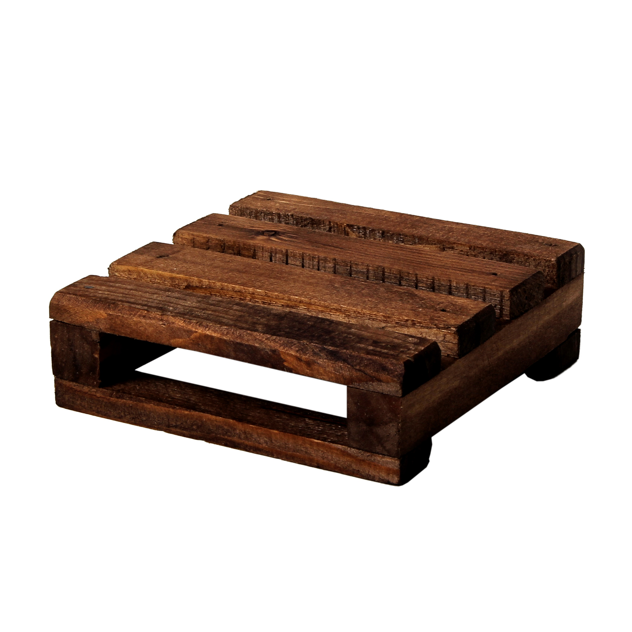 Mini sous-verre en bois de palette – Idéal pour les tasses à thé, mugs et verres (lot de 6)