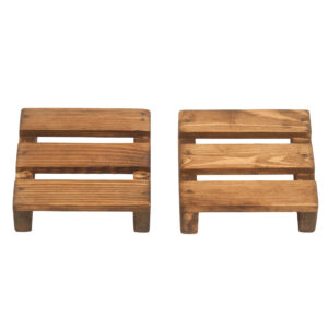 Sous-verre minimaliste en bois de palette – Idéal pour cuisines, bars et bureaux (lot de 6)