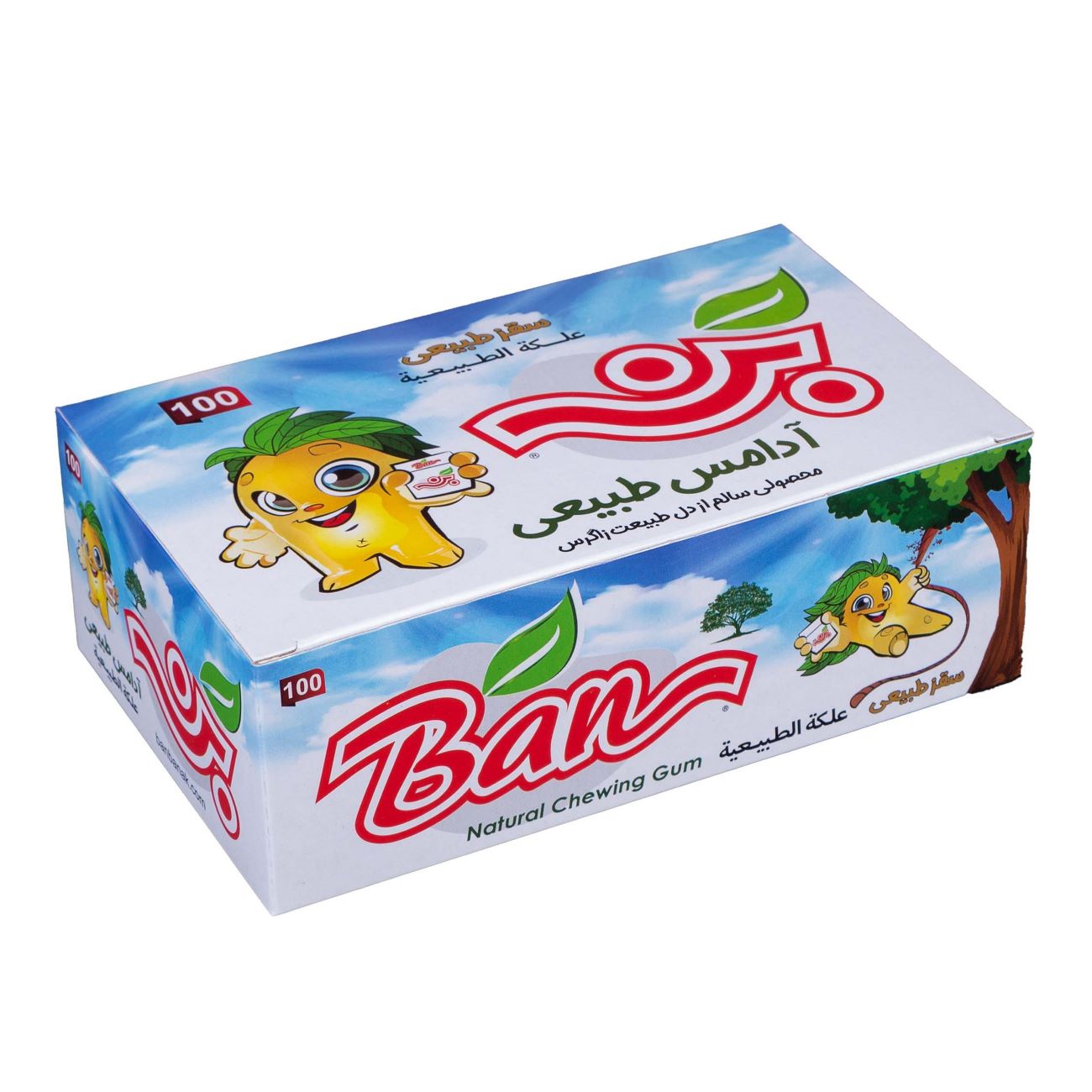 Gomme aromatisée naturelle Ban Saqez – Lot de 100