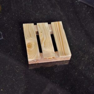 Sous-verre en bois naturel de palette – Protège la table (lot de 6)