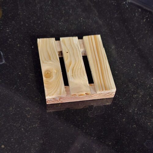 Sous-verre en bois naturel de palette – Protège la table (lot de 6)