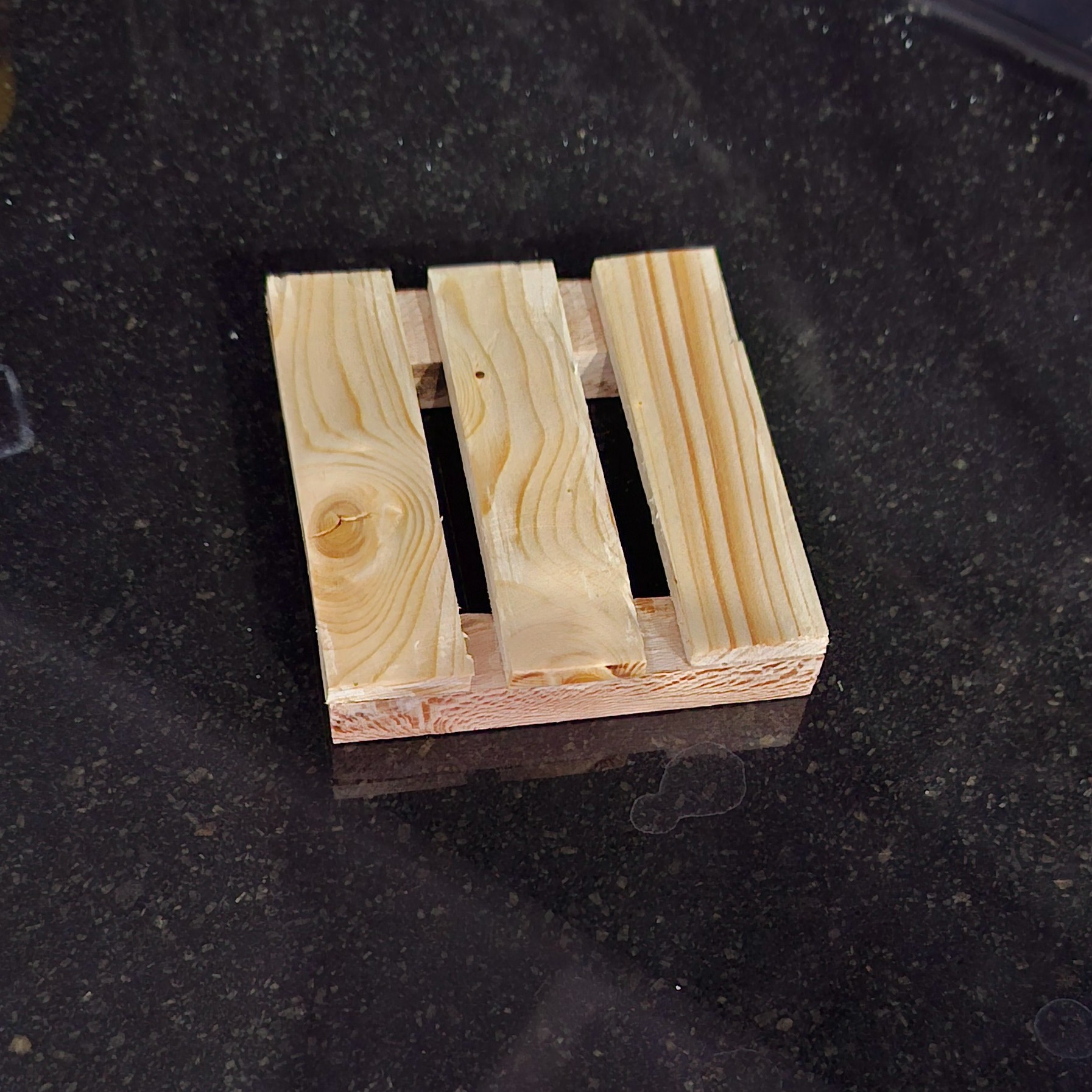 Sous-verre en bois naturel de palette – Protège la table (lot de 6)