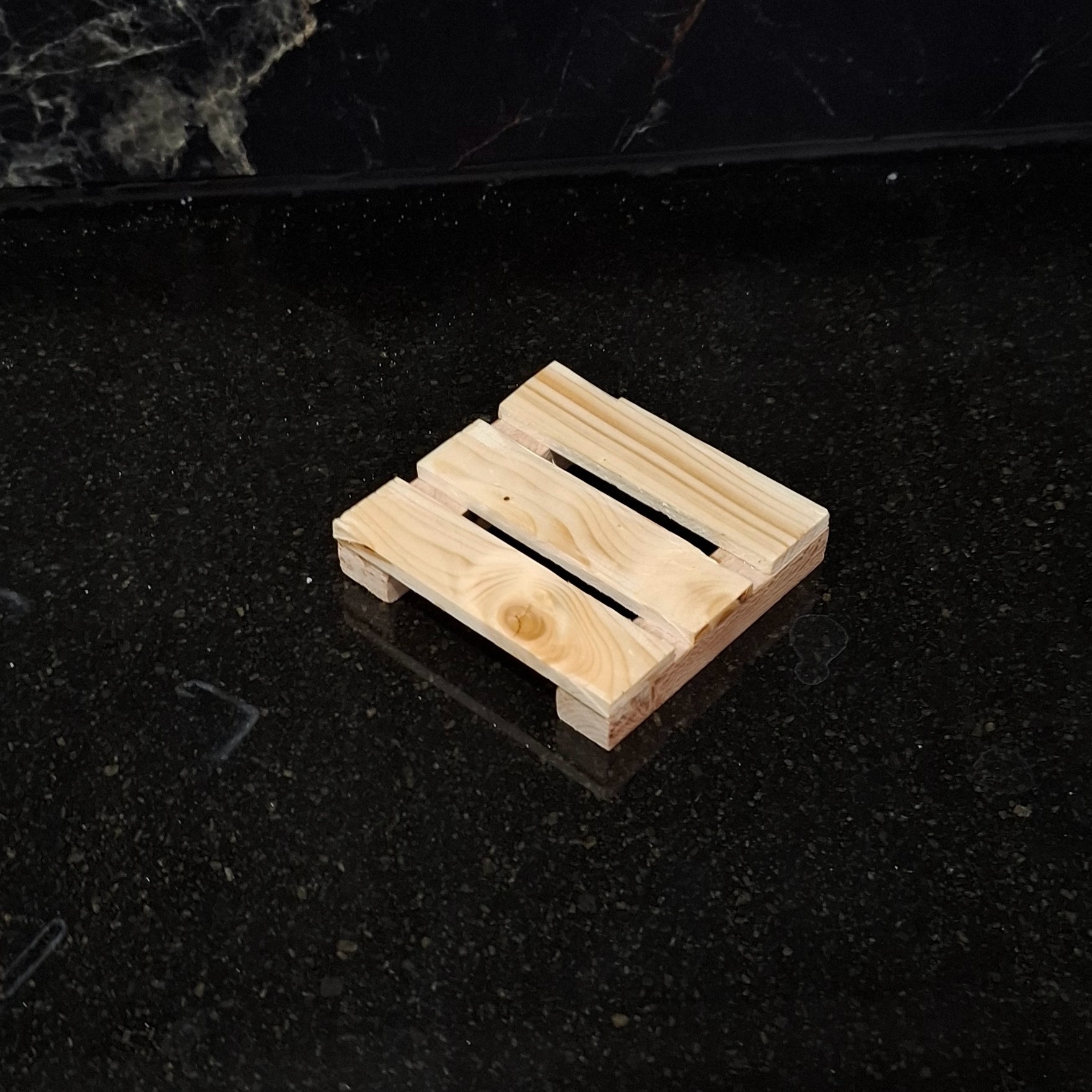 Sous-verre en bois naturel de palette – Protège la table (lot de 6)