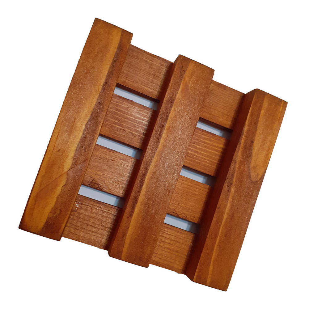 Sous-verre de palette pour boissons – Sous-verres en bois uniques pour tasses à café et à thé (lot de 6)