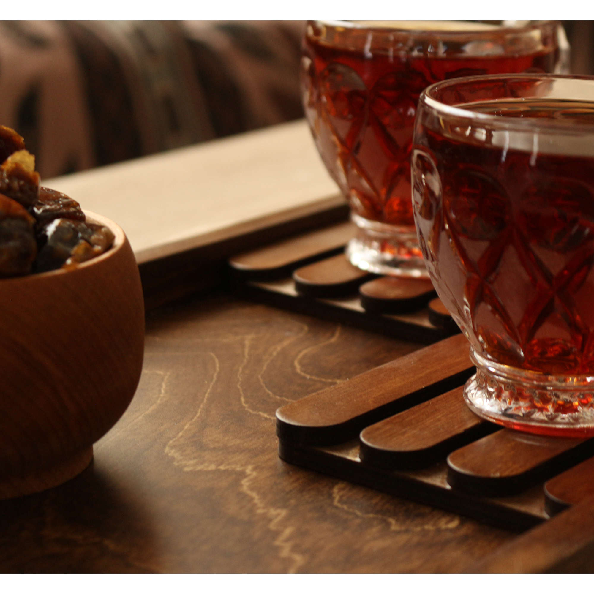 Sous-verre inspiré de palette – Idéal pour les tables à café (lot de 6)