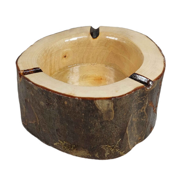 Cendrier Premium en Bûche pour Cigares – Parfait pour Salles de Fumeurs et Bars