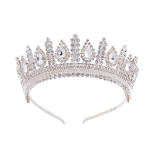 Diadème style princesse en cristal – Idéal pour les mariages, quinceañeras et bals