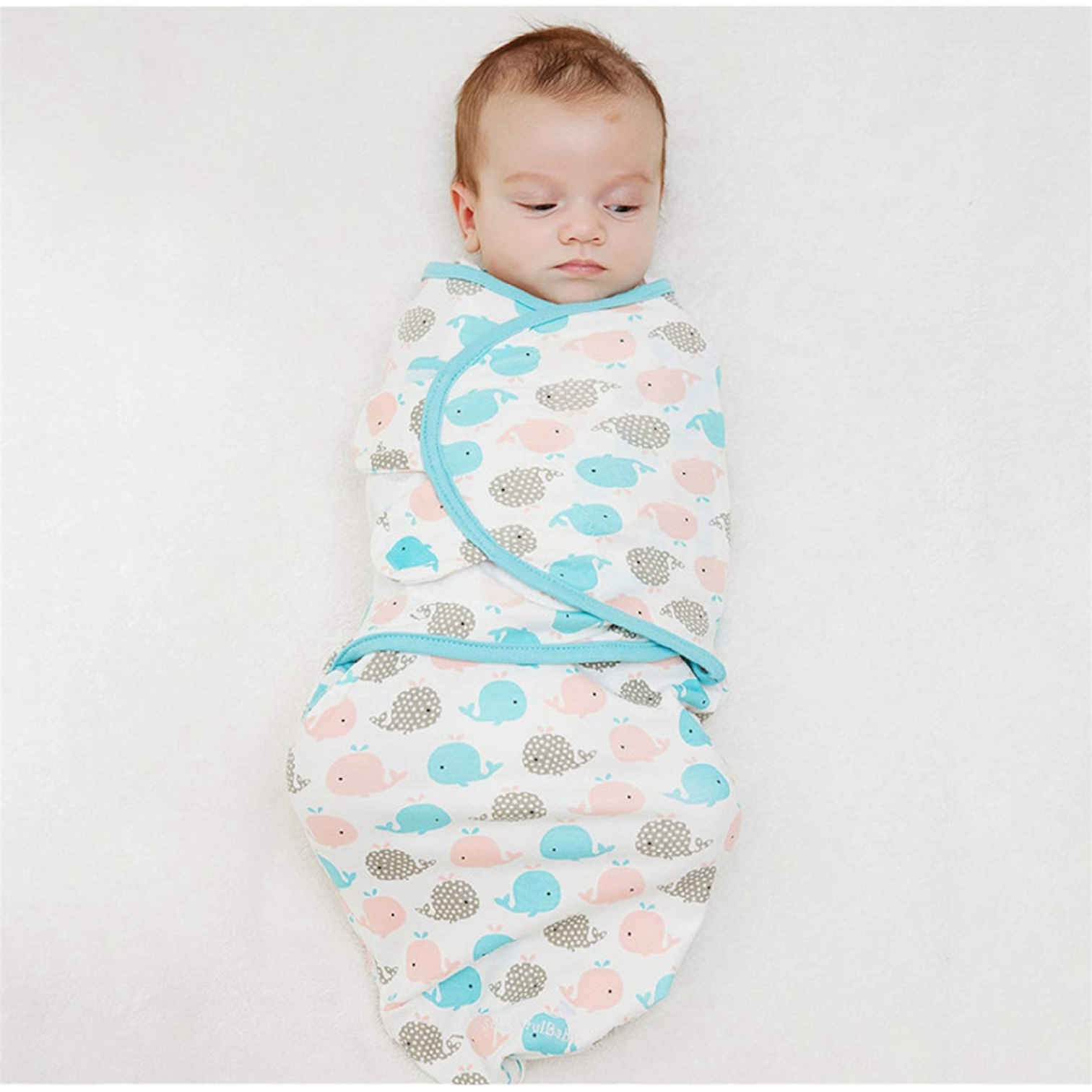 Swaddle pour différentes saisons – Meilleur choix pour confort et calme avec motif de baleine