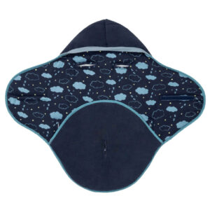 Swaddle pour nouveau-né – Doux et sûr, idéal pour favoriser le sommeil en bleu marine