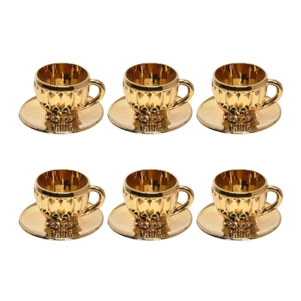 Service de Tasses et Sous-tasses 12 Pièces, Modèle MANILA