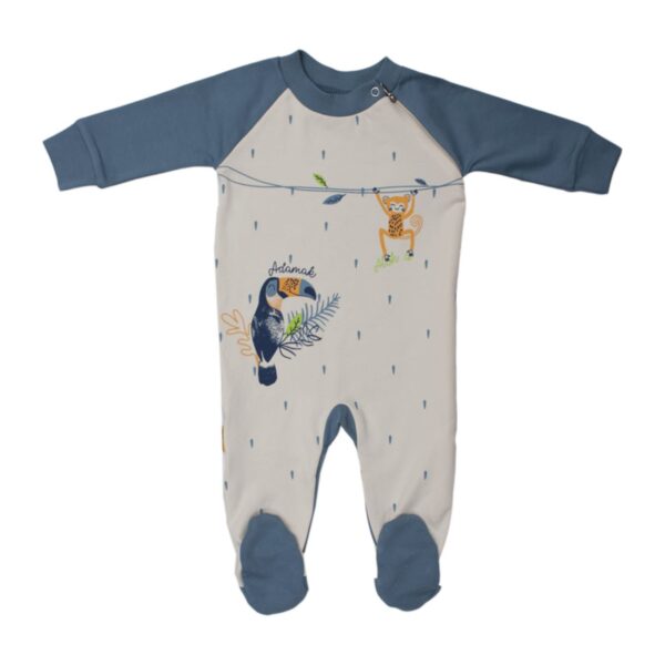Combinaison Bébé avec Pieds Attachés (Style Chaussettes) avec Motif Animal