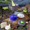 Ensemble de cuisson pour camping sur feu ouvert – Léger et durable