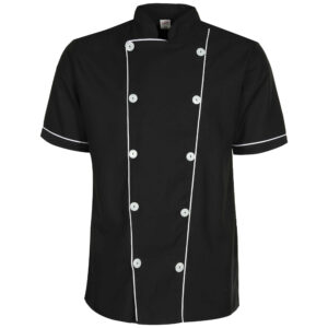 Vestes de chef pour restaurants, hôtels & traiteurs – confortables & élégantes en noir