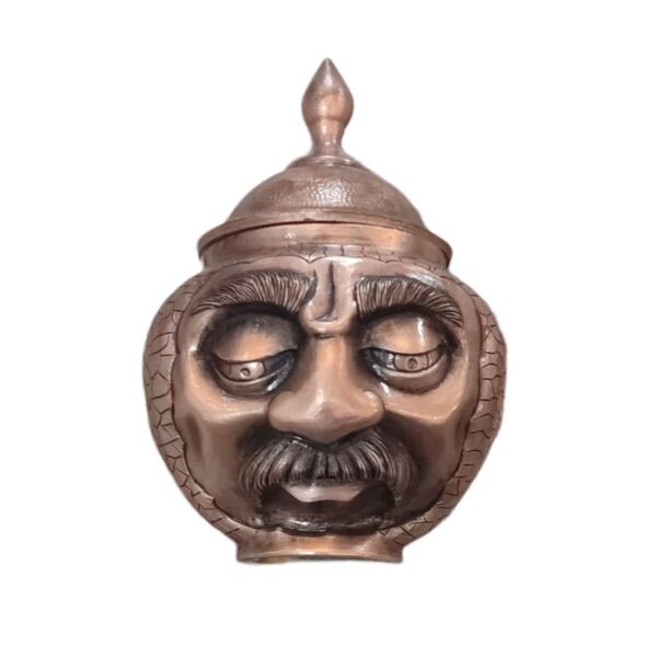 Sucrier en cuivre – design visage humain unique