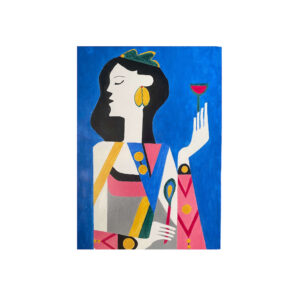 Art à l’huile inspiré du cubisme pour intérieurs contemporains