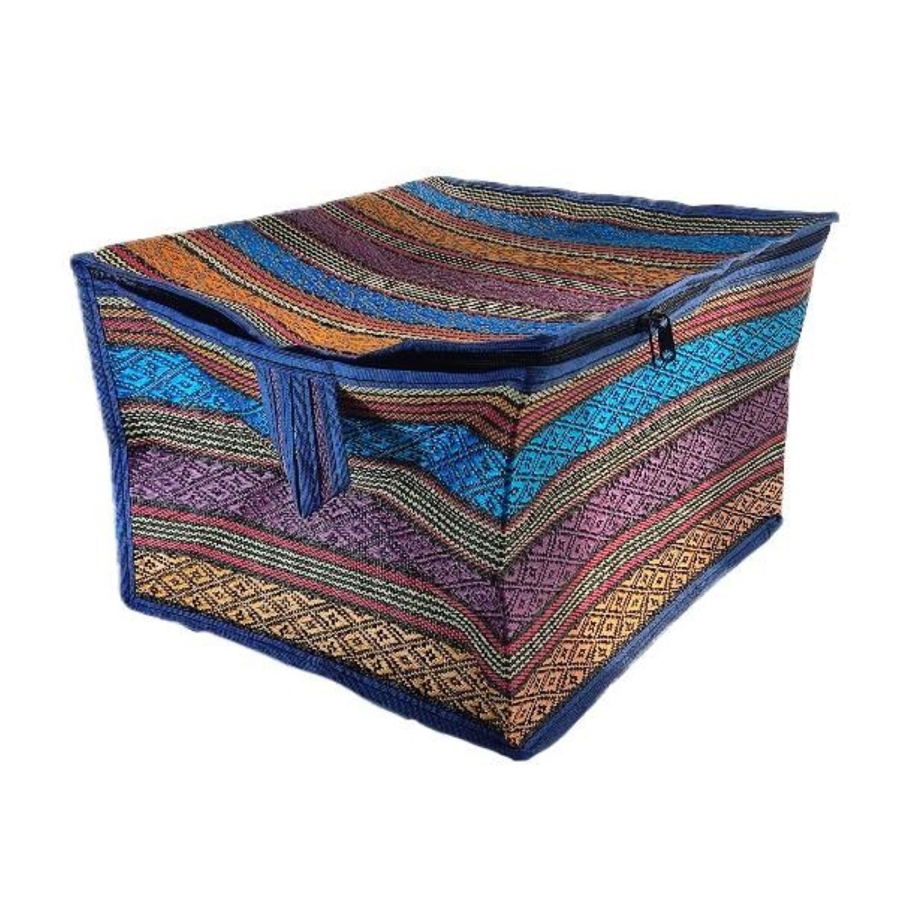 Charme culturel : boîte à vêtements en tissu Jajim