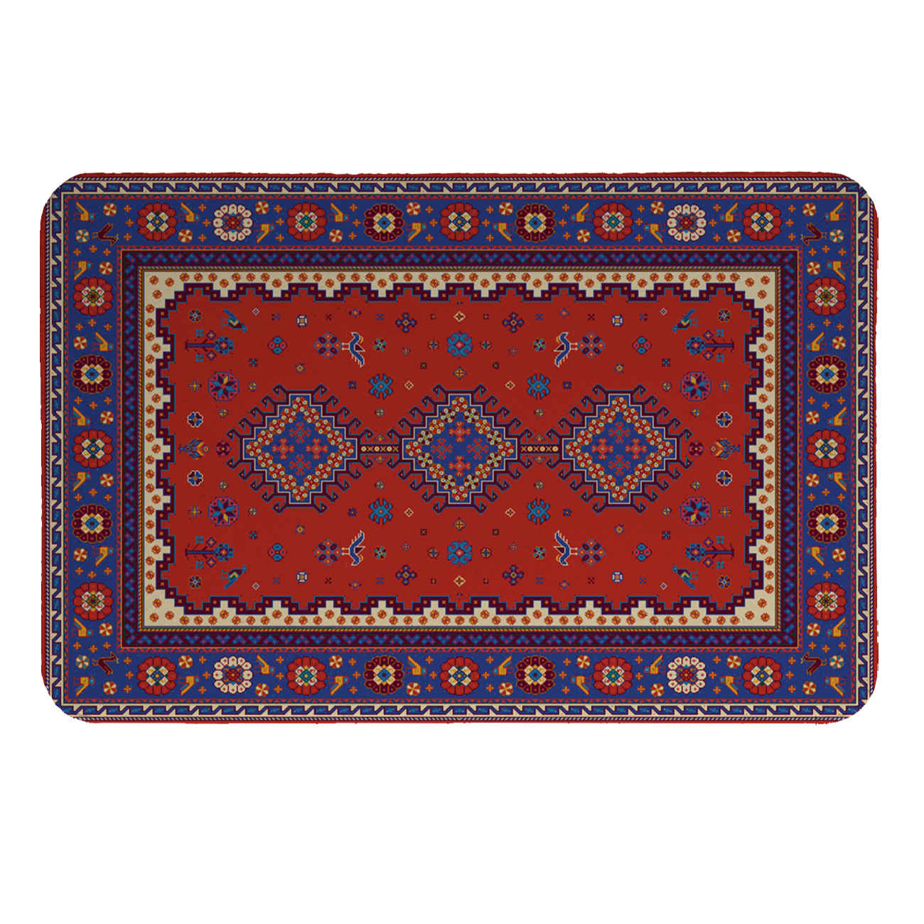 Set de Table Décoratif pour Assiette – Facile à Nettoyer & Durable avec Motif Tapis (4x)