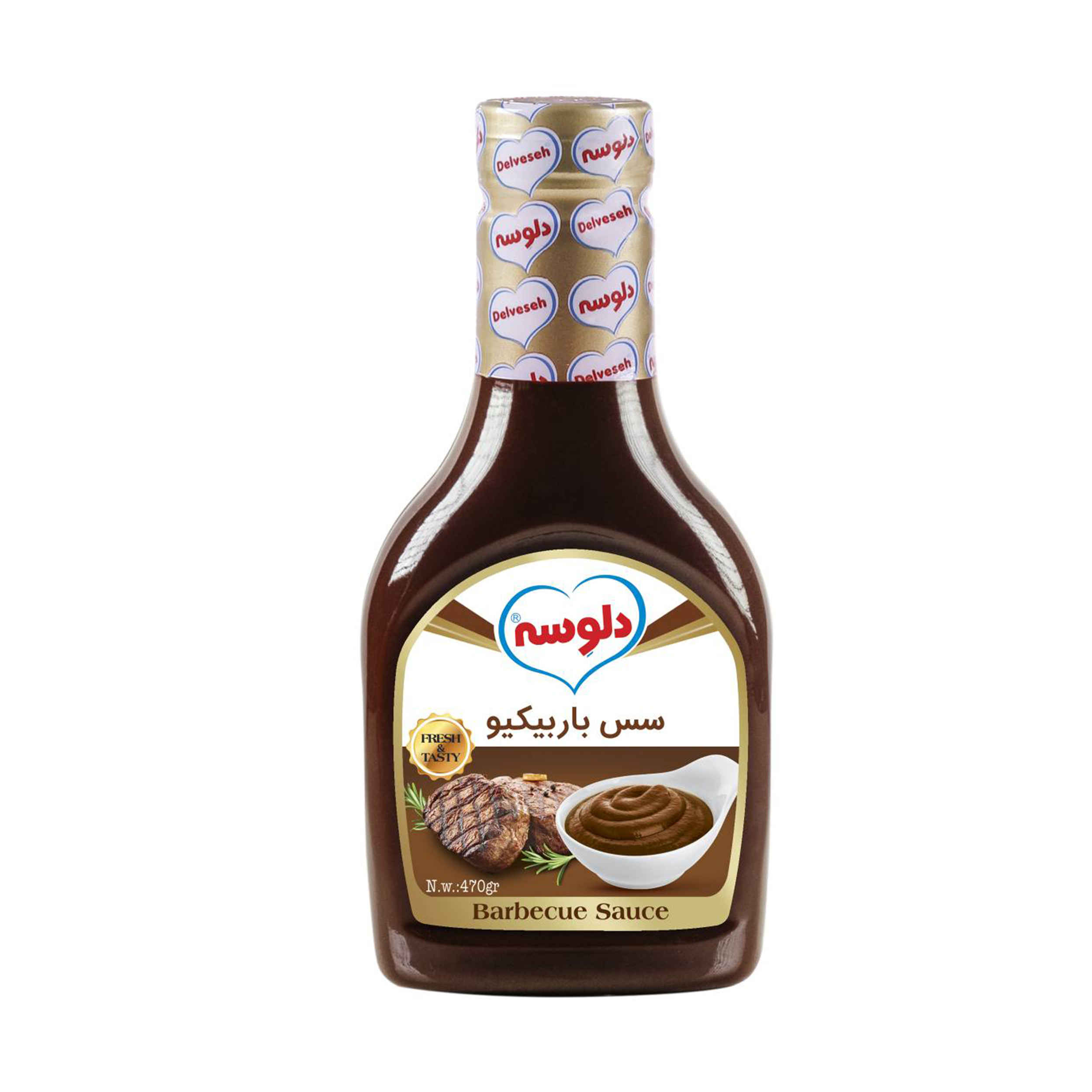 Sauce barbecue Delveseh – riche en goût pour grillades & sandwichs, 470 g (3x)
