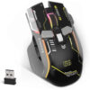 Souris de jeu double mode (sans fil & filaire), 10 boutons & interrupteur marche/arrêt