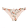 Ensemble soutien-gorge à coussin fixe et string – Motif floral et string ajusté