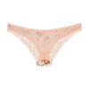 Ensemble soutien-gorge à coussin fixe et string – Motif floral et string ajusté