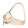 Ensemble soutien-gorge à coussin fixe et string – Motif floral et string ajusté