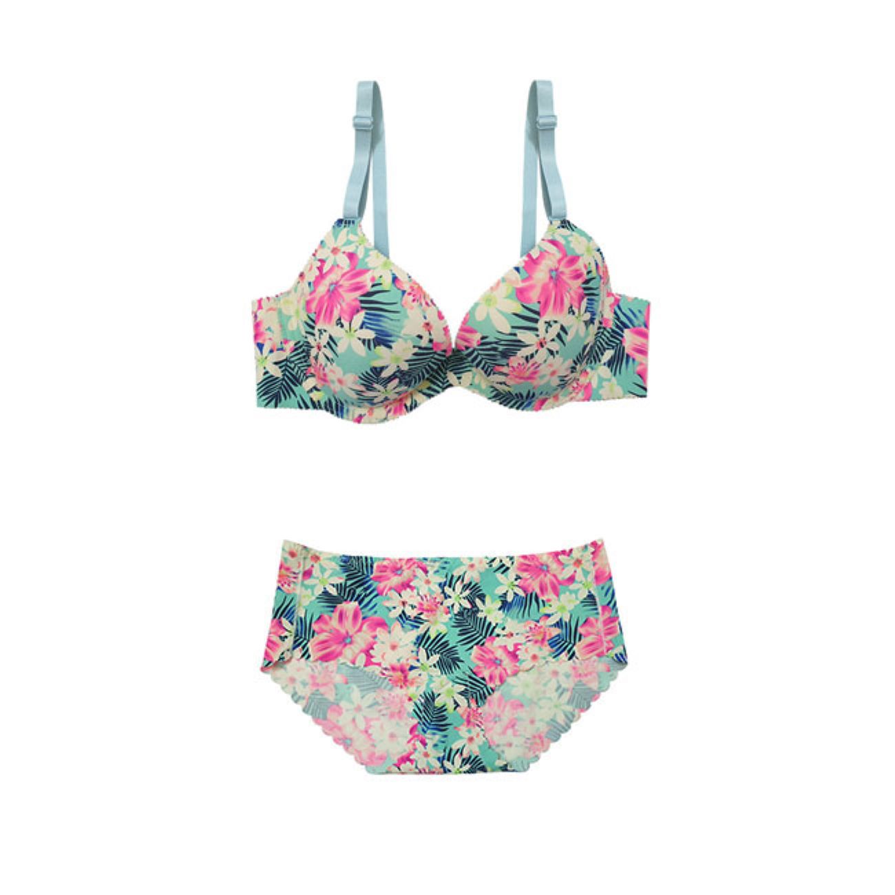 Ensemble soutien-gorge et string floral Hawaei – Parfait pour un look stylé au quotidien